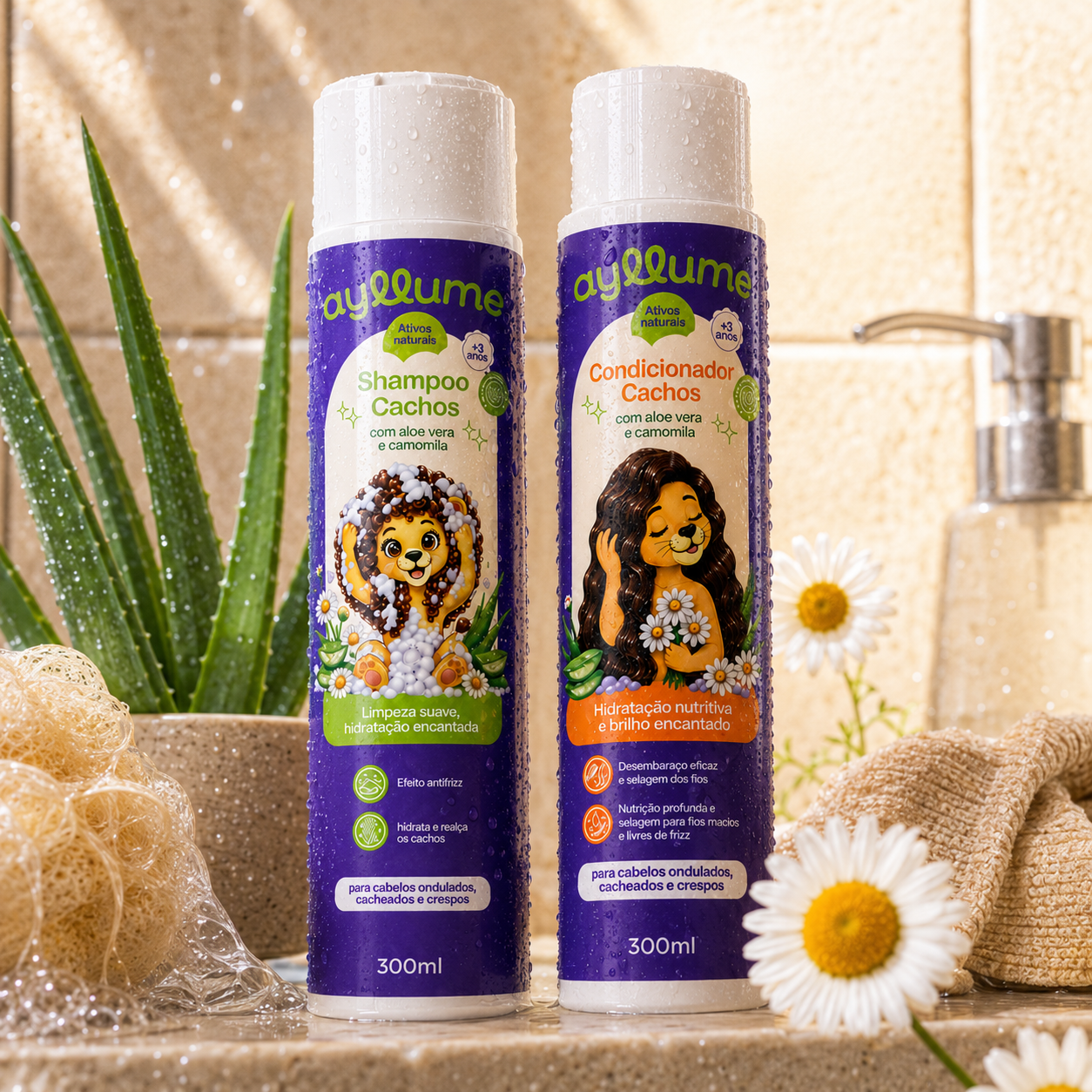 Kit Cachos Shampoo + Condicionador Ayllume