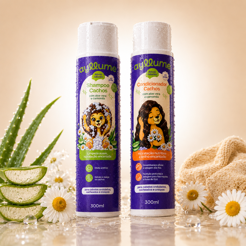 Kit Cachos Shampoo + Condicionador Ayllume