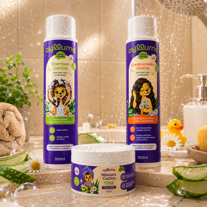 Kit Cachos Shampoo + Condicionador + Máscara
