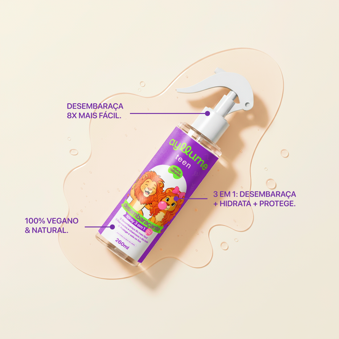 Spray 3 em 1 Desembaraçante